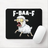 F-baa-f Meme – Grappige Schreeuw Meme Grafisch Muismat (Met muis)