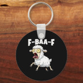 F-baa-f Meme – Grappige Schreeuw Meme Grafisch Sleutelhanger (Voorkant)