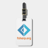 F# Bagagelabel van de Stichting van de Software (Voorkant verticaal)