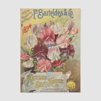 F. Barteldes & Co 1894 Antieke Zaadcatalogus Tissuepapier