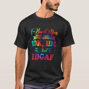 F Bomb Mam Sarcastic Momlife Moederdag Rainbow T-shirt