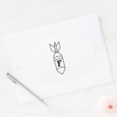 F Bomb Ovale Sticker (Envelop)