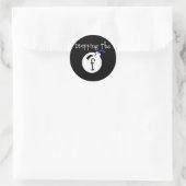 F Bomb Ronde Sticker (Tas)