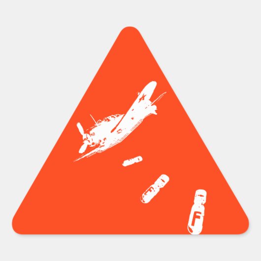 F-Bombduiker (wit) Sticker (Voorkant)