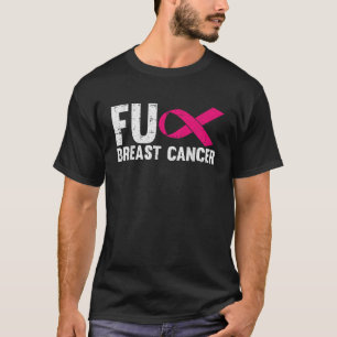 F Borstkanker Awareness Pink Ribbon Fighter Warer T-shirt