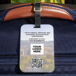 F+Business Conference Vervang foto logo QR-code Bagagelabel