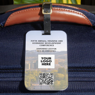 F+Business Conference Vervang foto logo QR-code Bagagelabel