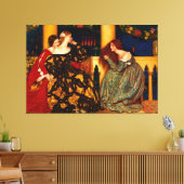 F. C. COWPER Venetiaanse dames die naar een serena Canvas Afdruk (Insitu (Woonkamer))