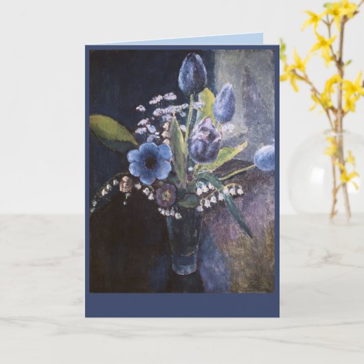 F C Frieseke wenskaart Kaart (Gele Bloem)