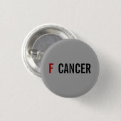 F CANCER-toets Ronde Button 3,2 Cm (Voorkant /achterkant)