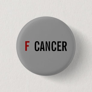 F CANCER-toets Ronde Button 3,2 Cm