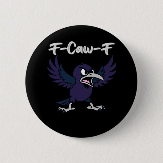 F-Caw-F Aesthetic Graphic Ronde Button 5,7 Cm (Voorkant)