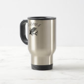 F-Caw-F Angry Crow Raven Funny Gothic Humor Bird P Reisbeker (Voorkant links)