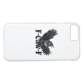 F-Caw-F Angry Raven Art Print Gothic Crow Illustra Case-Mate iPhone Case (Achterkant (Horizontaal))