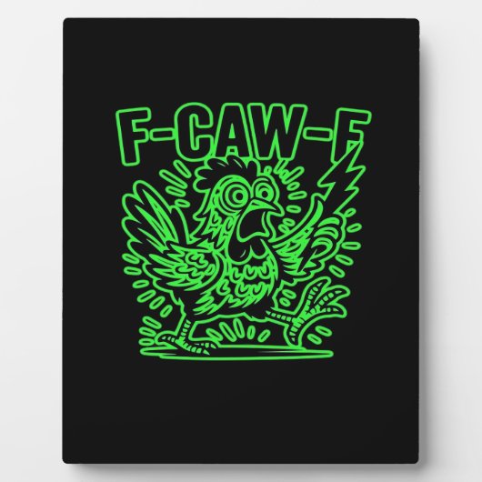 F-Caw-F Attitude Classic Cool Unique Fotoplaat (Voorkant)