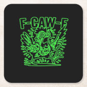 F-Caw-F Attitude Classic Cool Unique Kartonnen Onderzetters (Voorkant)
