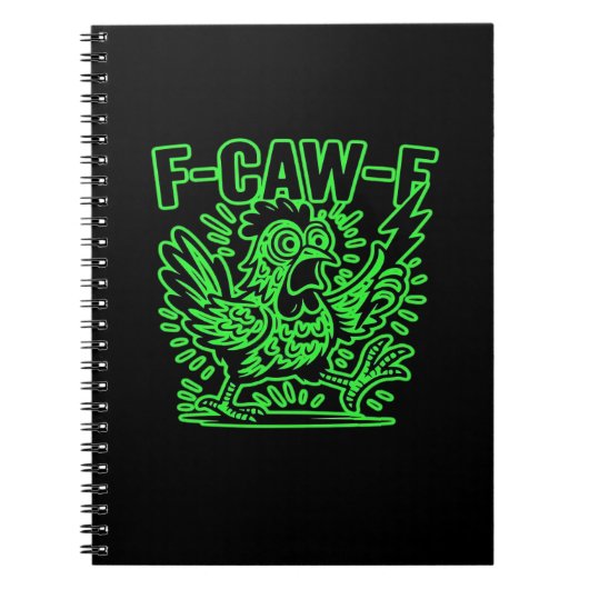 F-Caw-F Attitude Classic Cool Unique Notitieboek (Voorkant)