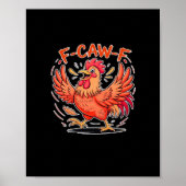 F-Caw-F Attitude Classic Retro Style Poster (Voorkant)