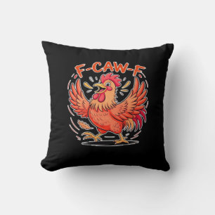 F-Caw-F Attitude Klassieke Retro Stijl Kussen