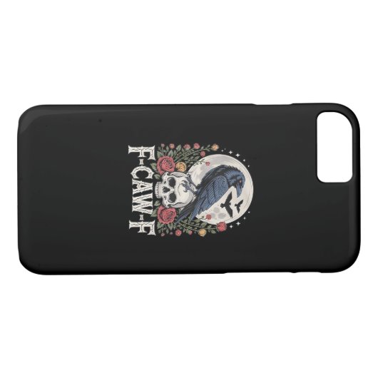 F-Caw-F Bird Case-Mate iPhone Case (Achterkant (Horizontaal))