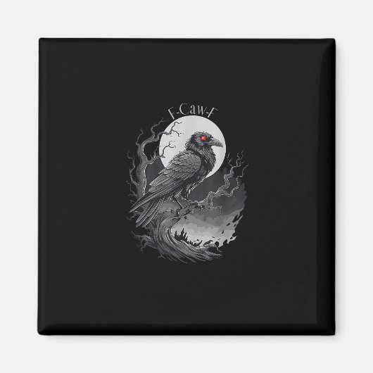 F-Caw-F Bird Creatieve Kunst Magneet (Voorkant)