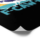 F-Caw-F Bird Crow Funny Crow Lover Aesthetic Style Poster (Hoek)