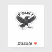 F-Caw-F Bird Lover’s Humorous Pun Stickers Essenti (Vel)