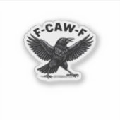 F-Caw-F Bird Lover’s Humorous Pun Stickers Essenti (Voorkant)