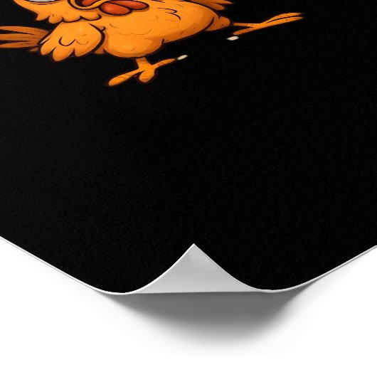 F Caw F Bird Lovers Pun Cool Unique Design Poster (Hoek)