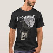 F Caw F Black Crow Pun Bird Cawing Gothic  T-shirt (Voorkant)