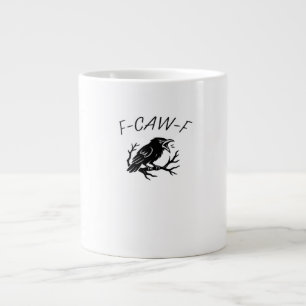 F-Caw-F Boze Kraai Raaf Grappige Gotische Humor Vo Grote Koffiekop