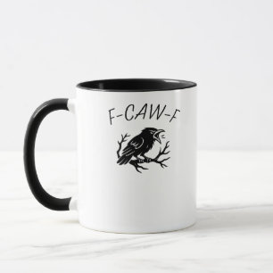 F-Caw-F Boze Kraai Raaf Grappige Gotische Humor Vo Mok