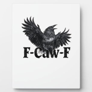 F-Caw-F Boze Raven Kunstprint Gotische Kraai Illus Fotoplaat