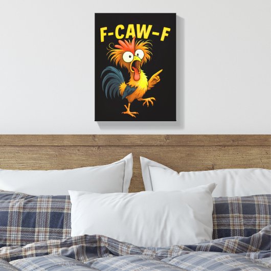 F Caw F Canvas Afdruk (Insitu (Slaapkamer))