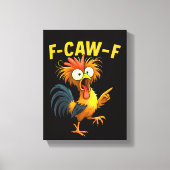 F Caw F Canvas Afdruk (Voorkant)