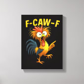 F Caw F Canvas Afdruk (Voorkant)