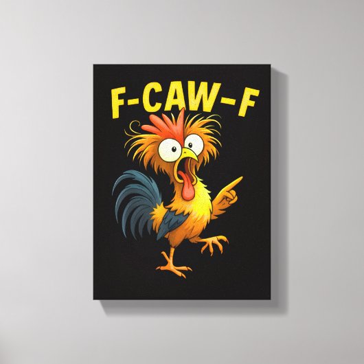 F Caw F Canvas Afdruk (Voorkant)