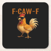 F-Caw-F Chicken Classic Aesthetic Design Kartonnen Onderzetters (Voorkant)