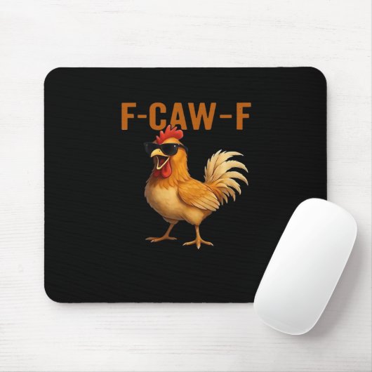 F-Caw-F Chicken Classic Aesthetic Design Muismat (Met muis)