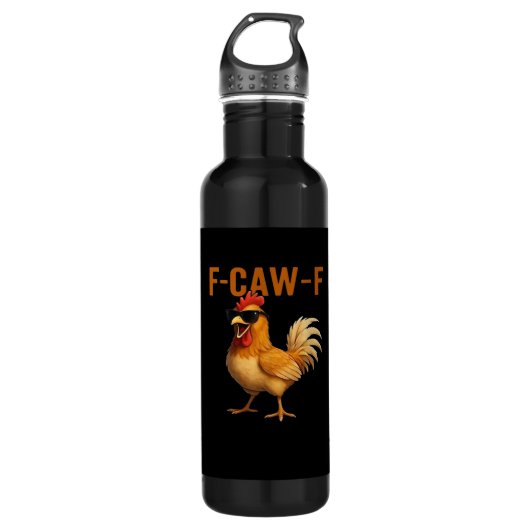 F-Caw-F Chicken Classic Aesthetic Design Waterfles (Voorkant)