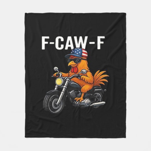F-Caw-F Chicken Classic Aesthetic Graphic Fleece Deken (Voorkant)