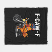 F-Caw-F Chicken Classic Aesthetic Graphic Fleece Deken (Voorkant (Horizontaal))