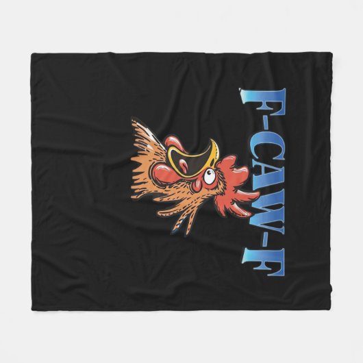 F-Caw-F Chicken Classic Cool Unique Fleece Deken (Voorkant (Horizontaal))