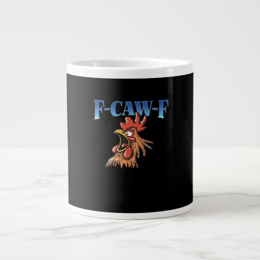 F-Caw-F Chicken Classic Cool Unique Grote Koffiekop (Voorkant)