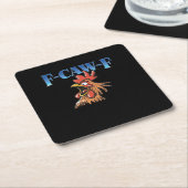 F-Caw-F Chicken Classic Cool Unique Kartonnen Onderzetters (Schuin)