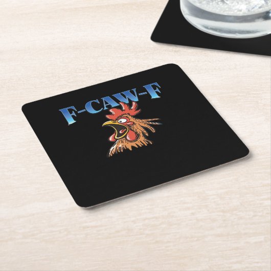 F-Caw-F Chicken Classic Cool Unique Kartonnen Onderzetters (Schuin)