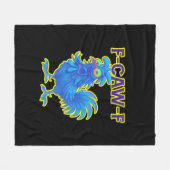 F-Caw-F Chicken Classic Creative Casual Fleece Deken (Voorkant (Horizontaal))