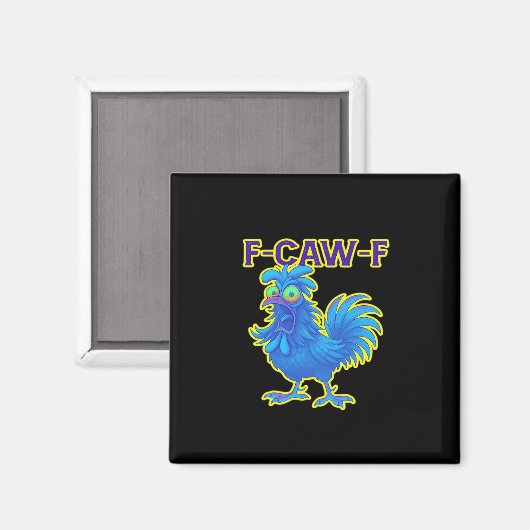 F-Caw-F Chicken Classic Creative Casual Magneet (Voorkant / Achterkant)