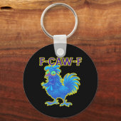 F-Caw-F Chicken Classic Creative Casual Sleutelhanger (Voorkant)
