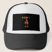 F-Caw-F Chicken Classic Creative Casual Trucker Pet (Voorkant)